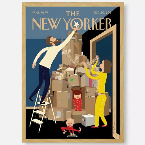 affiche new yorker art mural autocollant étanche décor esthétique