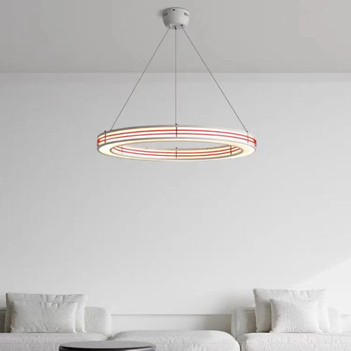 lustre art déco avec anneau pour éclairage suspendu réglable