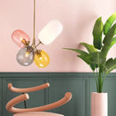 lustre moderne en verre pour chambre d'enfant décorative