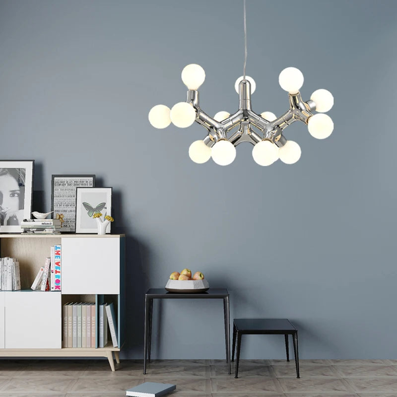 lustre design moléculaire nordique italien 	 2023 villa