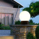 lampadaire extérieur globe noir pour éclairage de jardin et terrasse