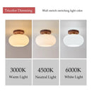 Walnut Wood ceiling light, Wabi-sabi Modern style, Aisle lighting for Bedroom, Living, Corridor, Aisle balcony, Entrance Hall