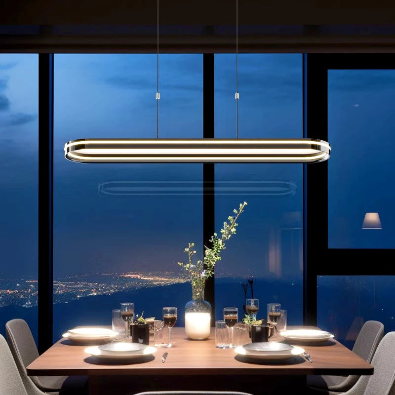 lustre design led moderne pour éclairage intérieur