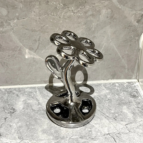 support de rangement élégant pour brosses et maquillage