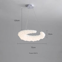 lustre lune design nuage pour décoration intérieure enfant