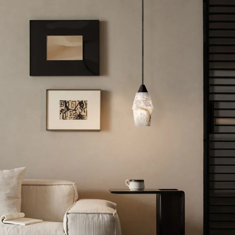 lustre moderne en marbre pour décoration intérieure élégante - vue 2 sur 9