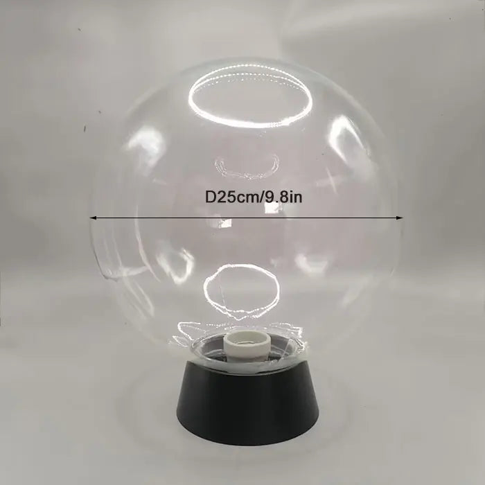 lampadaire extérieur globe noir pour éclairage de jardin et terrasse - vue 12 sur 15
