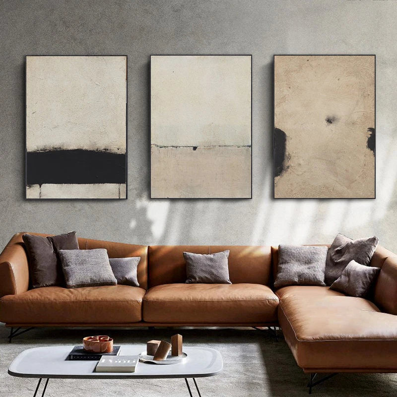 grandes peintures murales abstraites art moderne décoration intérieure