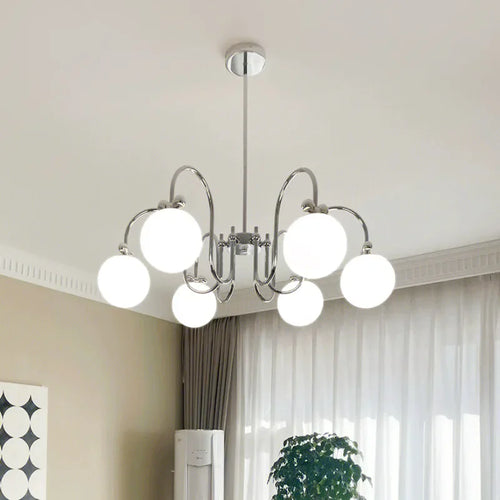 plafonnier led suspendu en forme d'arc romantique décoratif