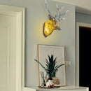 applique murale moderne en bois de cerf avec lumière led décorative