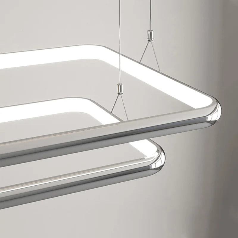 Lustre LED Chrome Perle Suspension - vue 7 sur 12