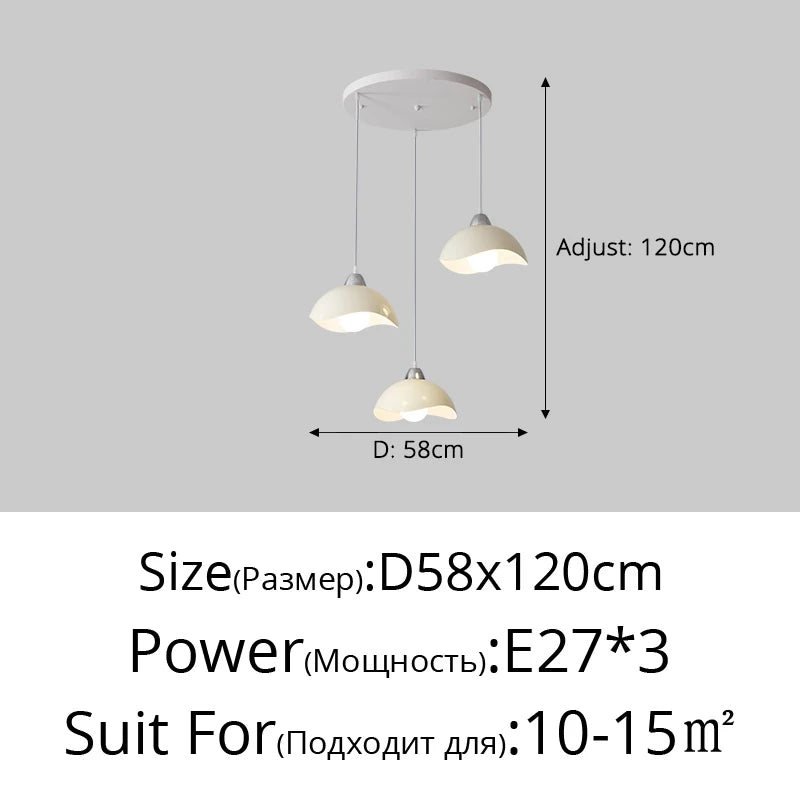 lustre led simple pour décoration intérieure nordique élégante - vue 9 sur 13