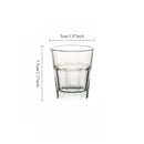 Lot de 2 petits verres cocktail transparents