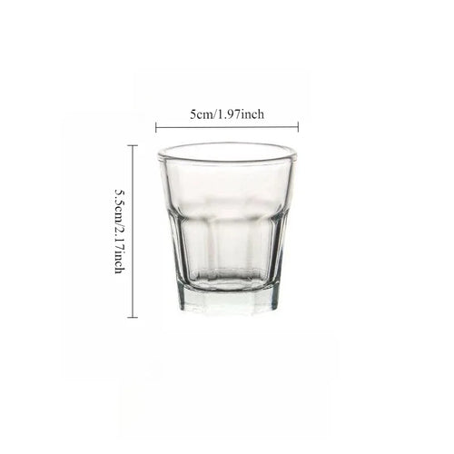 Lot de 2 petits verres cocktail transparents