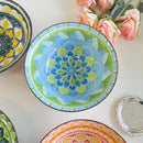 ensemble 4 bols ceramique boheme motifs soupe 20cm