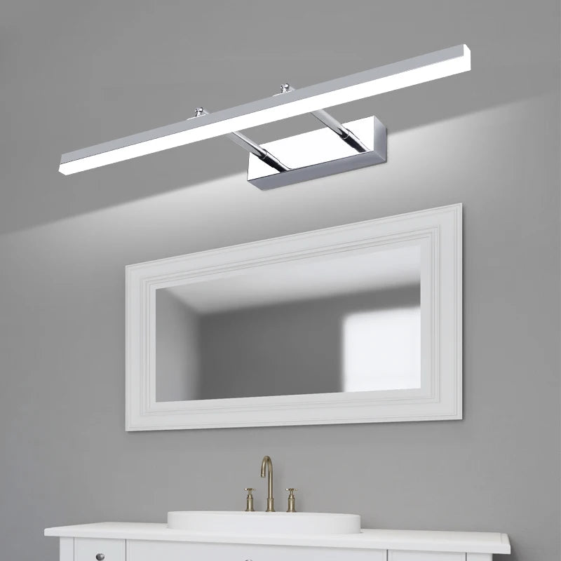 lampe frontale à miroir rétractable pour toilettes - vue 4 sur 18
