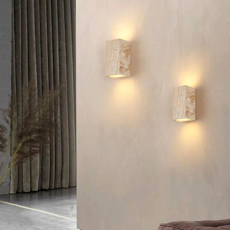 Applique murale led créative cuboïde 3000k pour escaliers allée