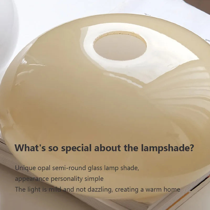 lampe led suspendue nordique en verre et métal pour intérieur