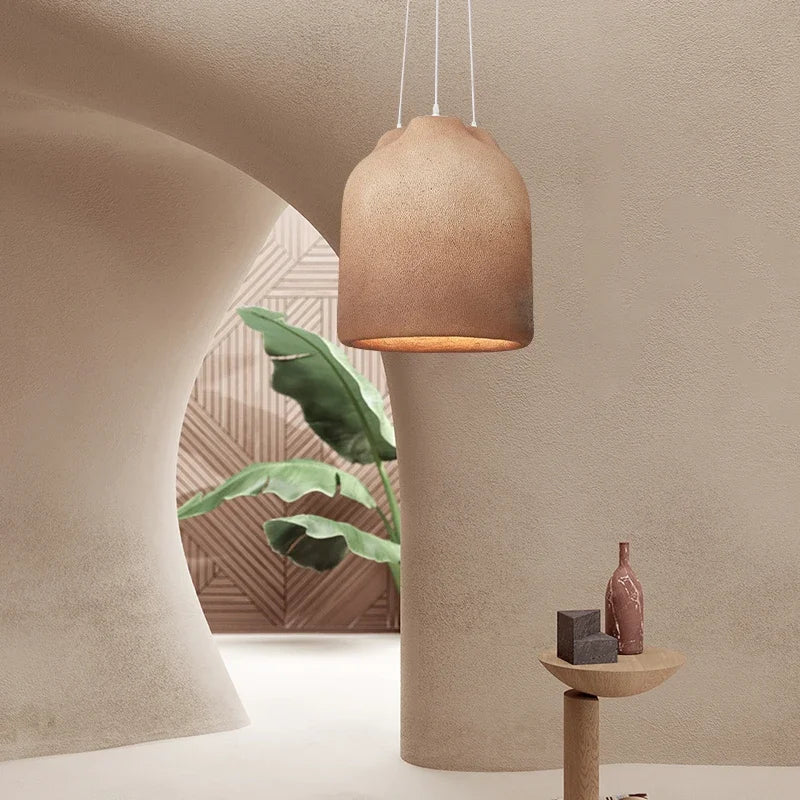 Suspension Designer Salle à manger Wabi Sabi Café Modèle Maison Personnalité LED Décor Lumière Créative Table Bar Cuisine - vue 5 sur 8