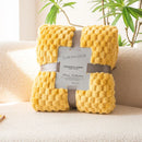 Plaid doux moelleux style carreaux pour canapé maison