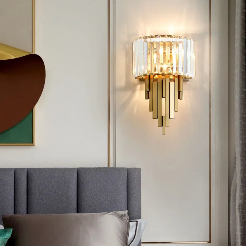 applique murale en cristal moderne pour décoration intérieure - vue 6 sur 9