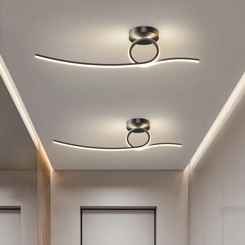 Plafonnier design moderne à leds pour plafond intérieur décoratif - vue 5 sur 14