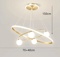 lustre décoratif à suspendre pour éclairage intérieur fantaisie
