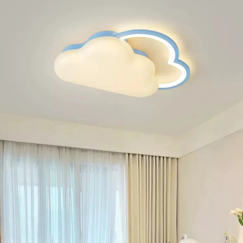 plafonnier nuage arc-en-ciel pour chambre enfant romantique et douce - vue 6 sur 8