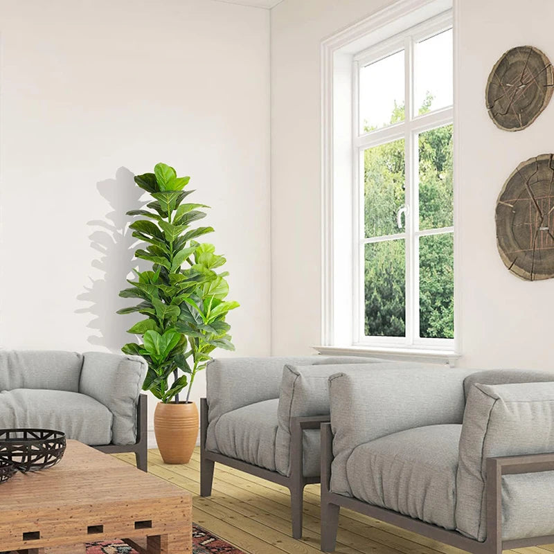 arbre tropical artificiel ficus pour décoration maison jardin boutique - vue 6 sur 12