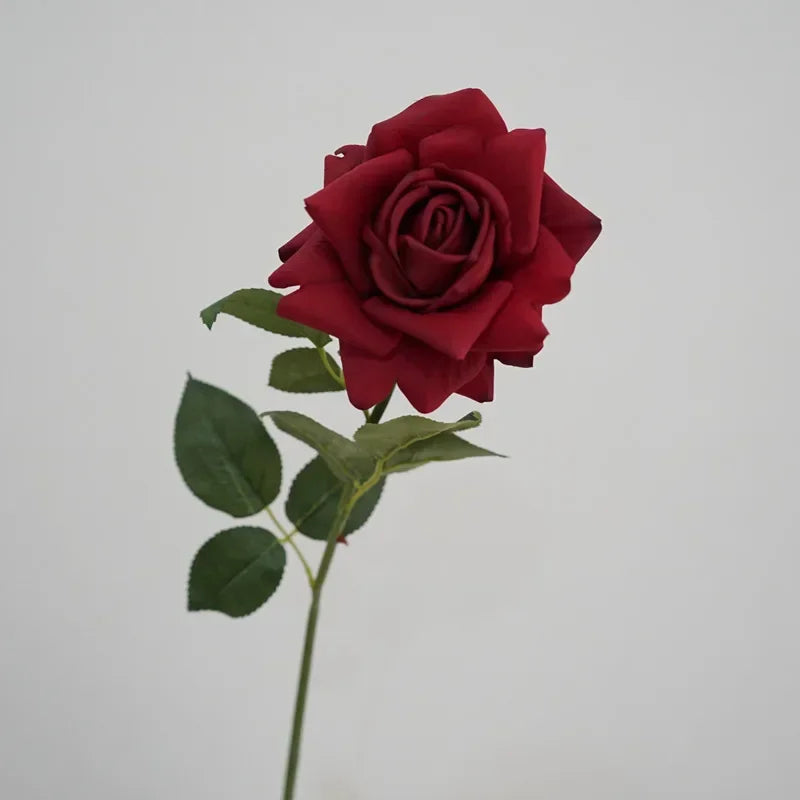 branche de roses artificielles en latex pour décoration et cadeaux - vue 8 sur 11