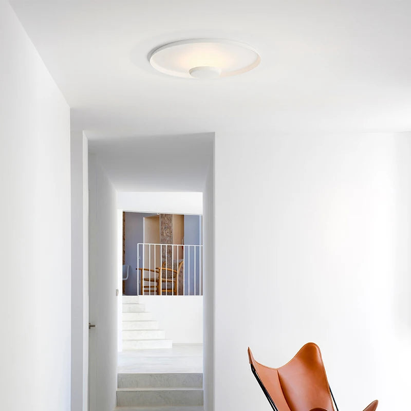 plafonnier led nordique ultra fin pour éclairage intérieur - vue 5 sur 8
