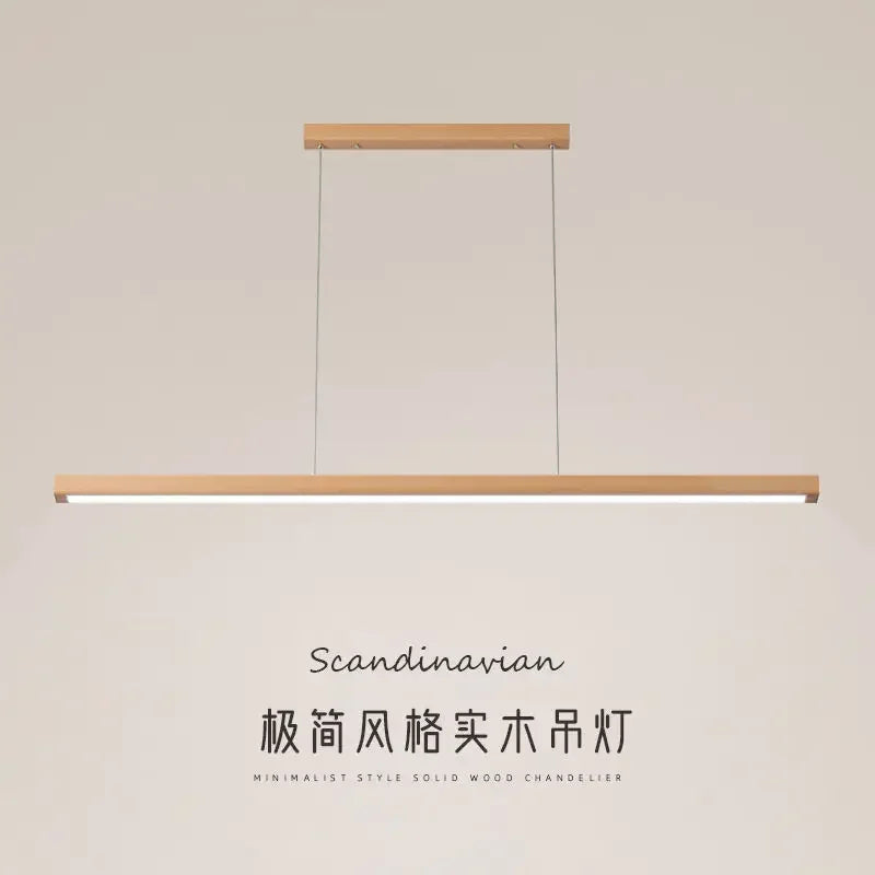 Lustre nordique Simple en bois massif