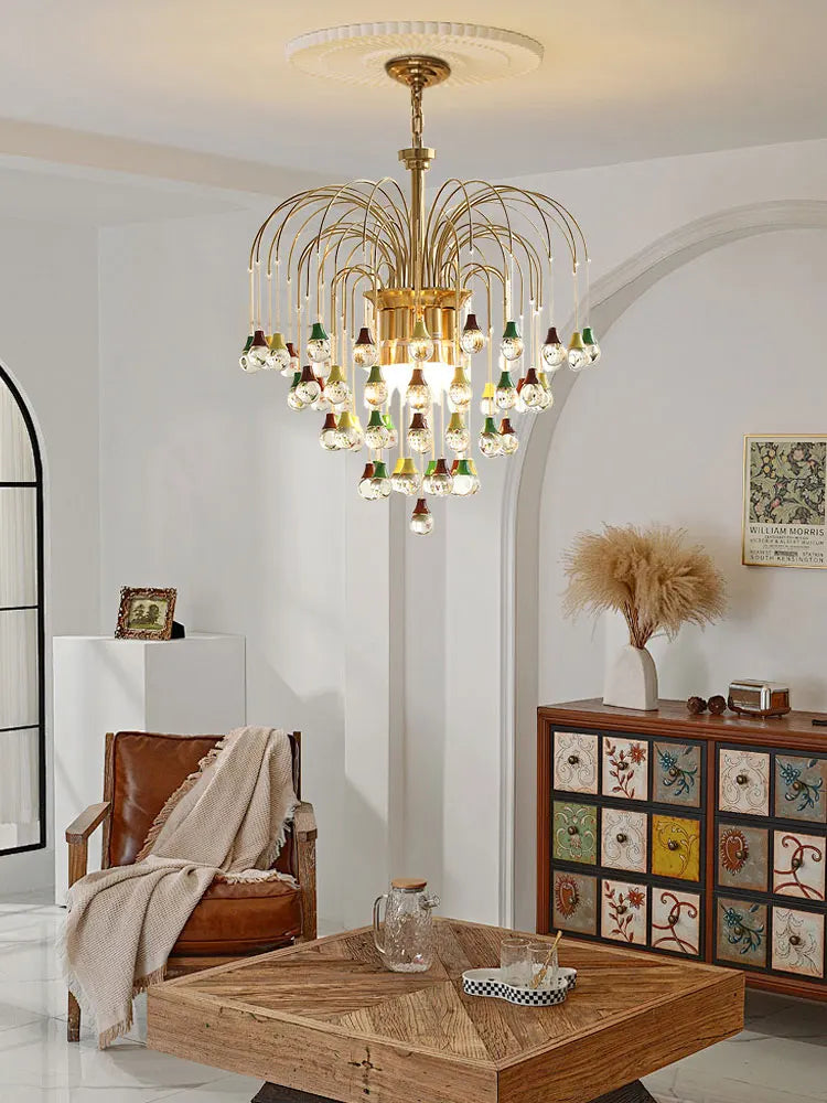 plafonnier tendance angel's tear en cristal lumineux élégant pour intérieur - vue 3 sur 10