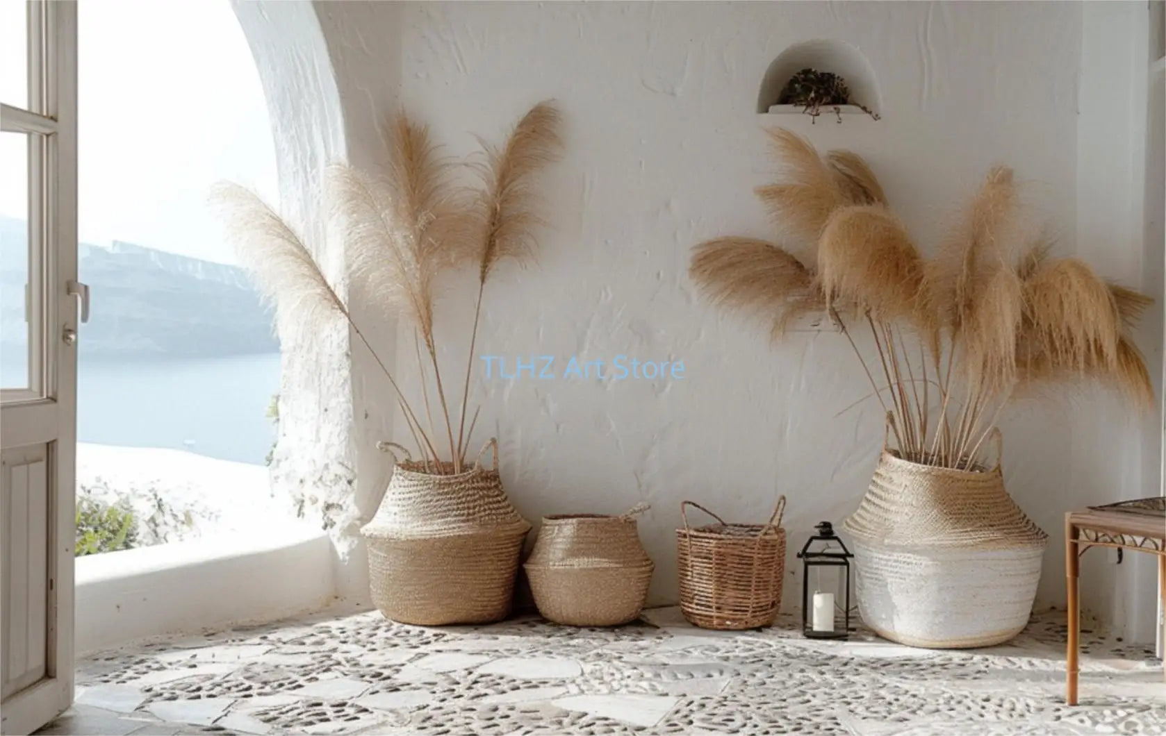 affiches modernes de paysage de voyage en grèce santorin décor mural