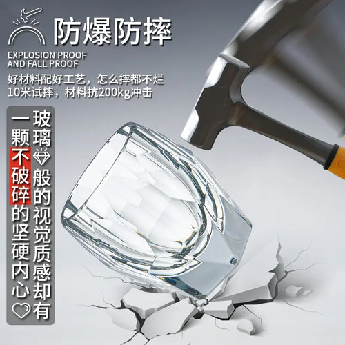 Verre whisky design western polyvalent eau bière spiritueux