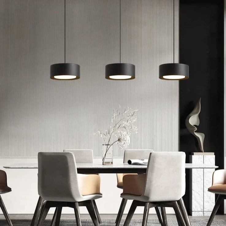 Suspension LED acrylique blanc noir or blanc - vue 4 sur 7
