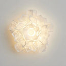 applique murale led en acrylique romantique fleur blanche moderne