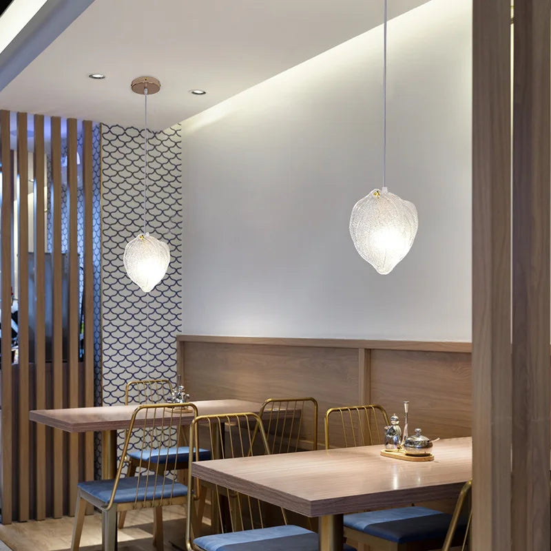 Suspension moderne simple led atmosphère chaleureuse