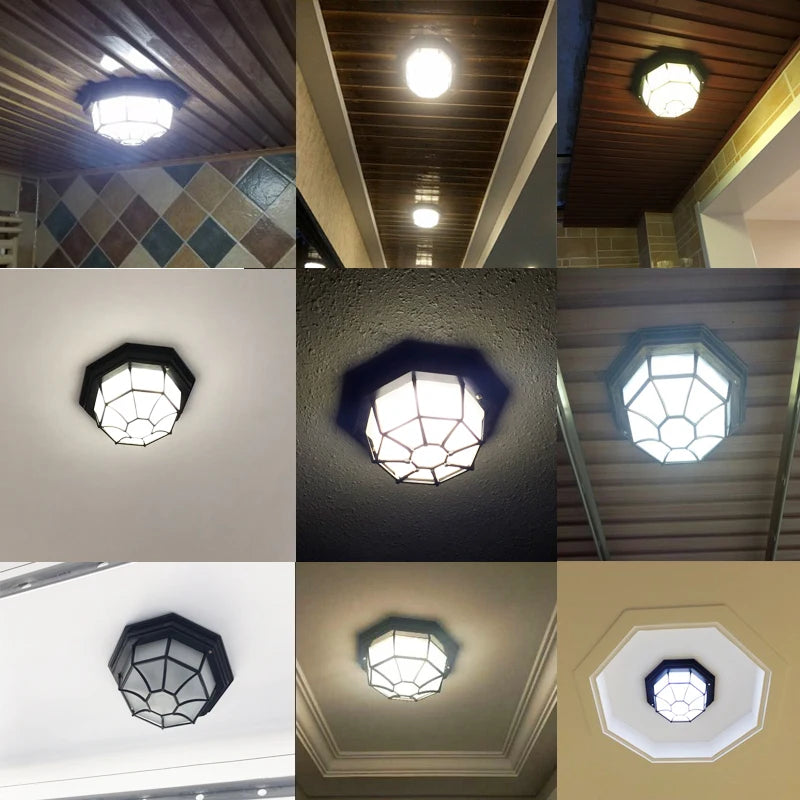 plafonnier led minimaliste extérieur étanche pour espaces modernes - vue 10 sur 9