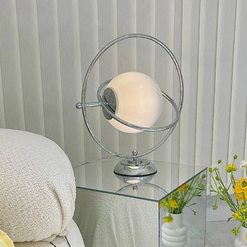 lampe de bureau design italienne en verre rotative