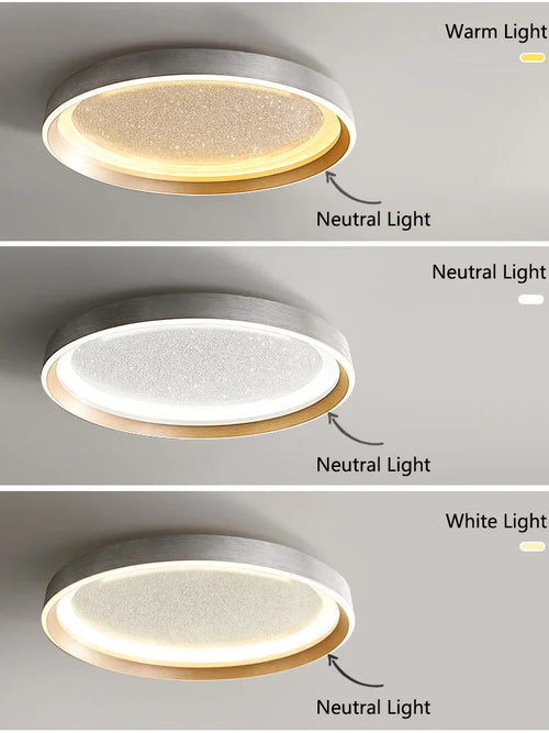 Modern Lights Round Ceiling Lamp Starry Sky Bedroom Lustre Simple Balcony Lampara Porch Creative Personality Room Chandeliers