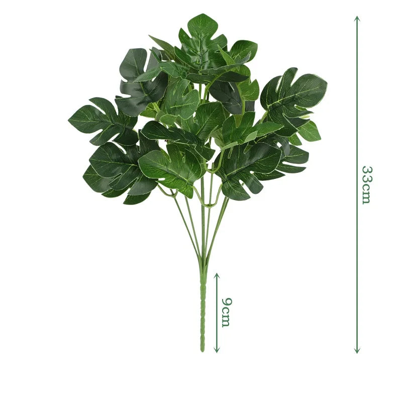 feuilles de bambou artificielles en soie pour décoration élégante - vue 19 sur 32