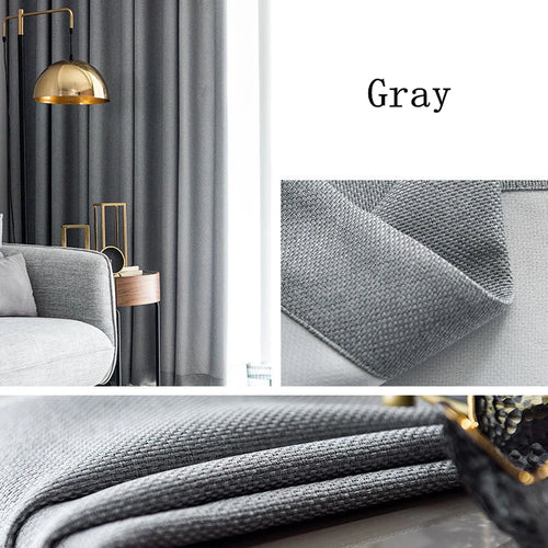 Rideau occultant moderne tissu épais pour salon chambre