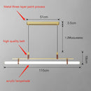 suspension led longue bande style tube design moderne sandyha