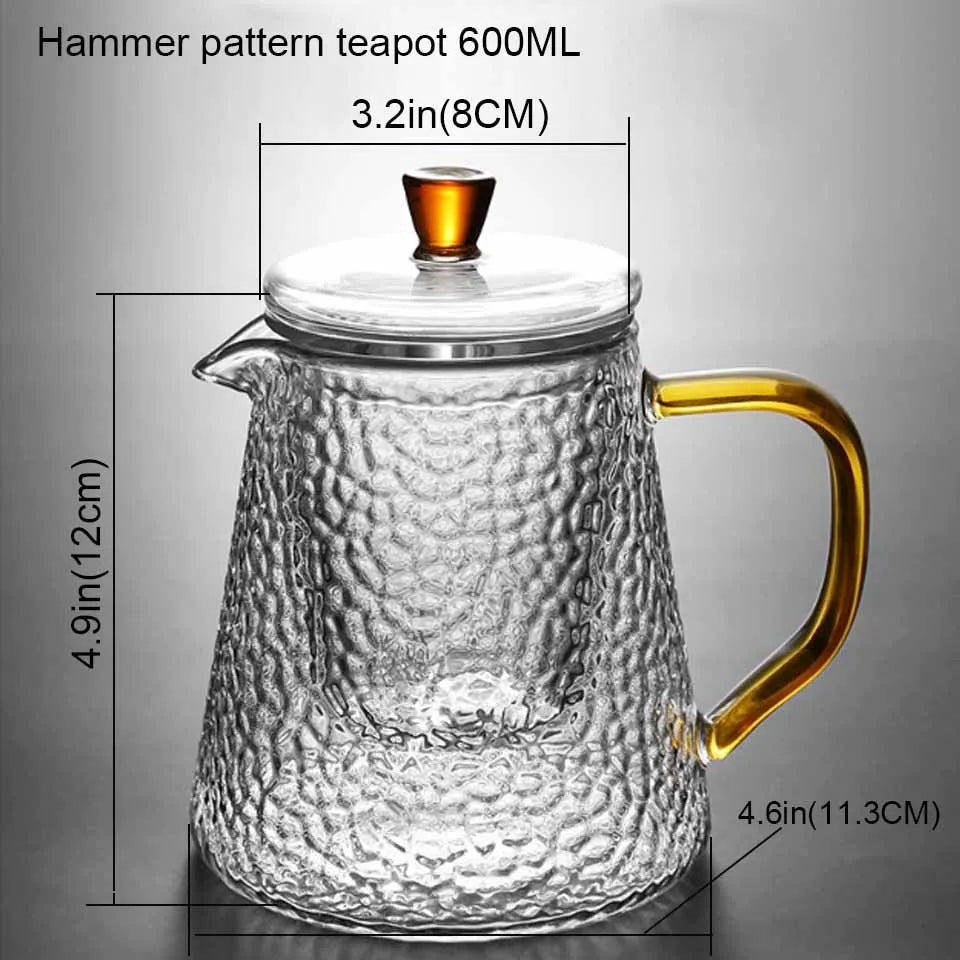 Theiere japonaise verre borosilicate infuseur service the