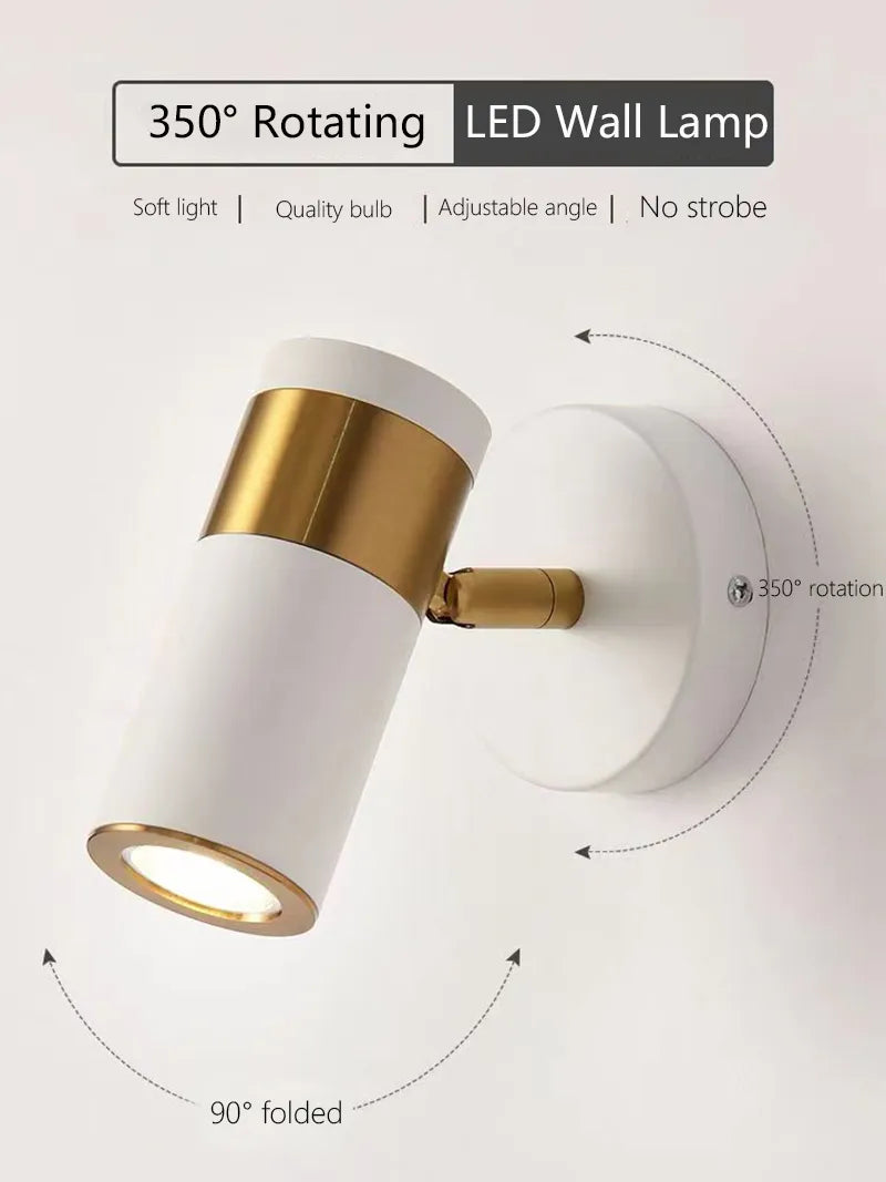 Applique murale nordique réglable led - vue 3 sur 15