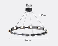 lustre moderne led suspendu pour éclairage intérieur décoratif