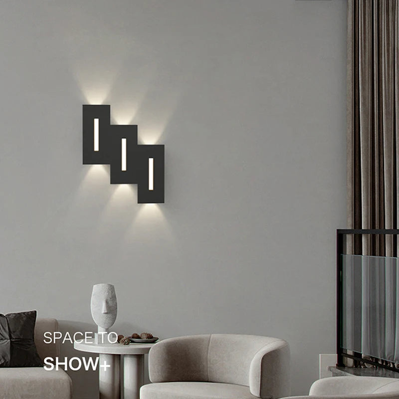 applique murale led double tête style nordique pour hôtel