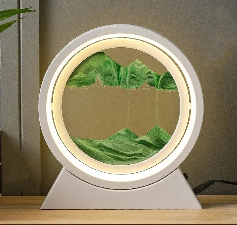 lampe de table créative avec sable mouvant 3D décoratif - vue 21 sur 24