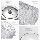 Théiere verre martelé filtre inox resistante chaleur